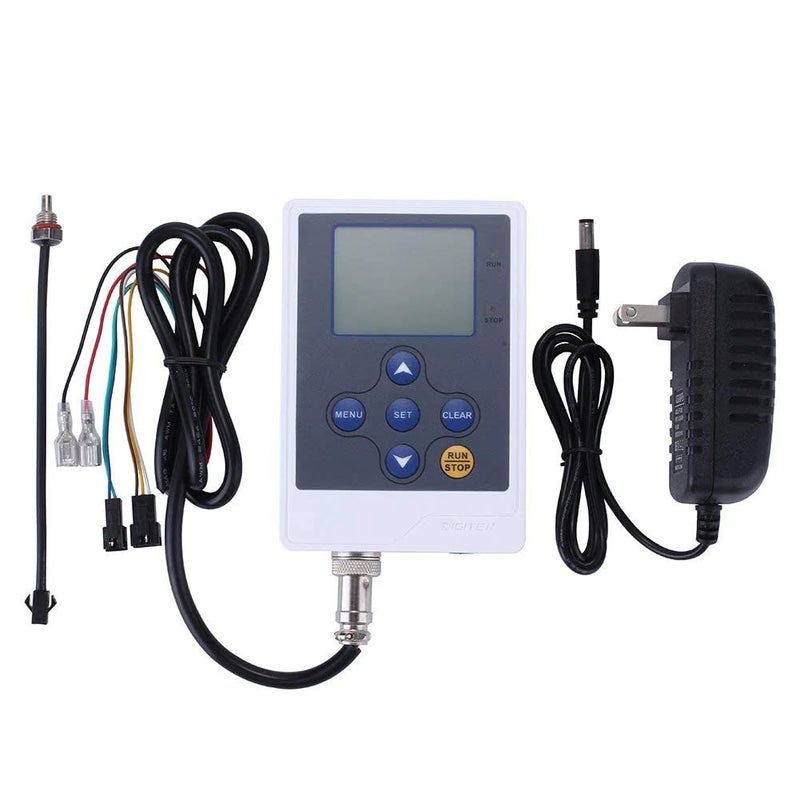 DIGITEN Water Flow Control LCD Display+G1"Flow Sensor Meter+G1"Solenoid Valve+12V power - Image 2